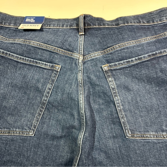 Old Navy Sky Hi Jeans Women’s 24 Straight Extra High Rise Stretch Mom Dark Wash - Picture 13 of 15